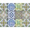 Homeroots 4 x 4 in. Cana Multi Blue Mosaic Peel & Stick Tiles 400320 - alternate 3